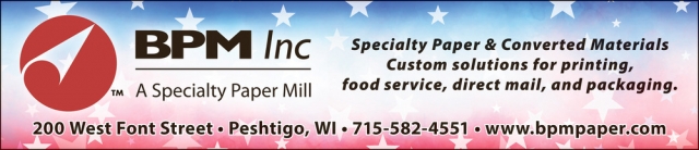 A Specialty Paper Mill, BPM Inc, Peshtigo, WI
