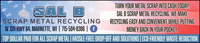 Metal Recycling, Sal B Scrap Metal Recycling, Marinette, WI