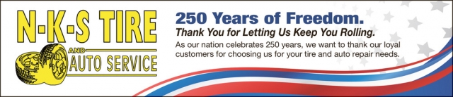 250 Years Of Freedom, N-K-S Tire and Auto Service, Marinette, WI