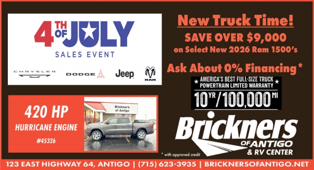 New Trucks Time!, Brickners of Antigo, Antigo, WI