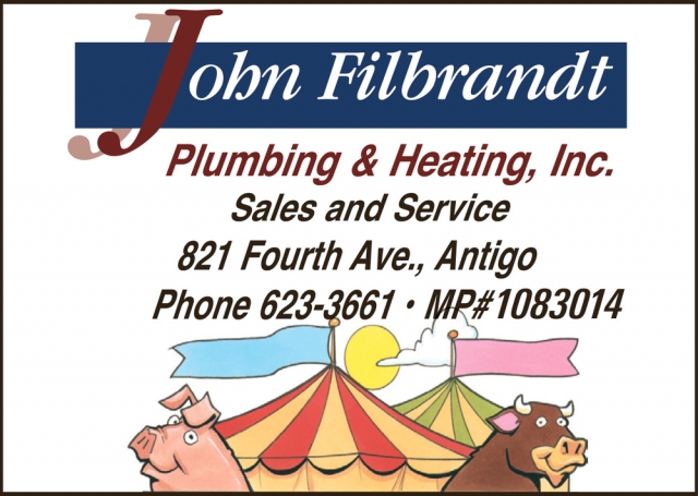 Plumbing Sales and Service, John Filbrandt Plumbing & Heating, Inc., Antigo, WI