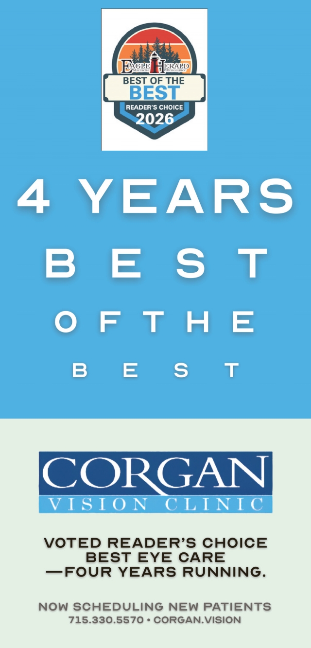 45 Years Best Of The Best, Corgan Vision Clinic, Marinette, WI