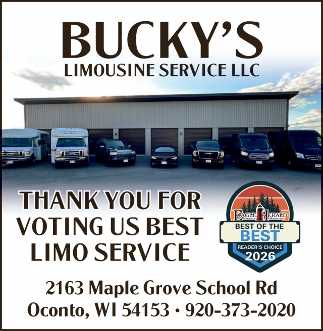 Best Limo Service, Bucky's Limousine Service LLC, Oconto, WI