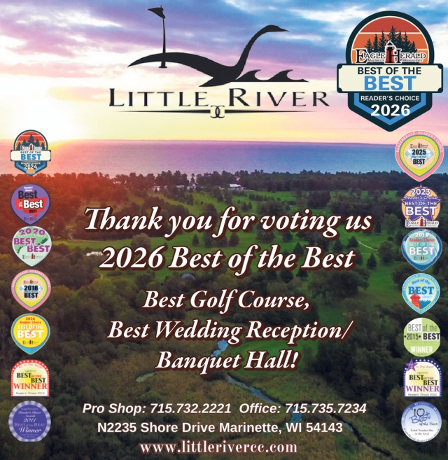Thank You For Voting Us, Little River Country Club, Marinette, WI
