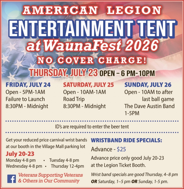 Entertainment Tent, American Legion Post 360 and VFW 11244, Waunakee, WI