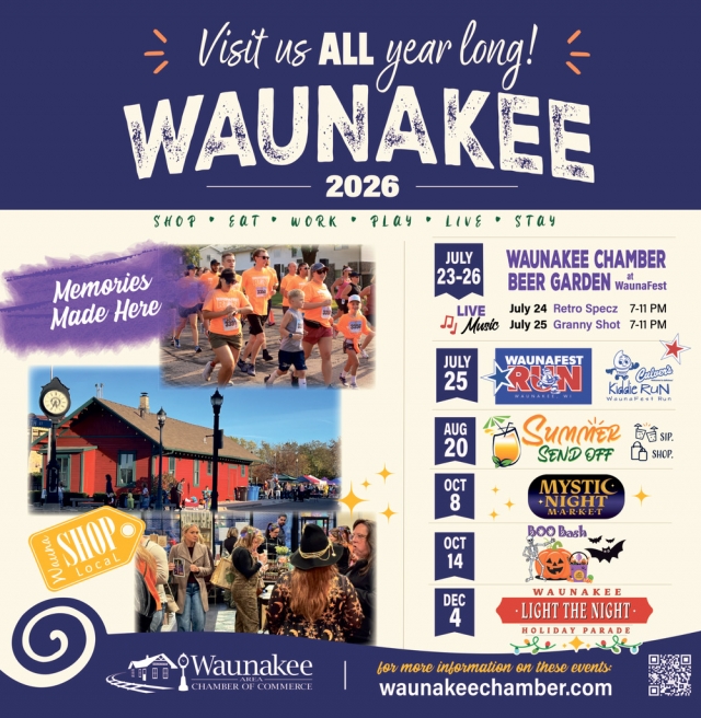 Visit Us All Year Long!, Waunakee Area Chamber of Commerce, Waunakee, WI