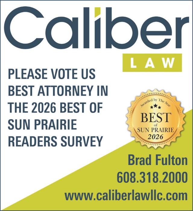 Best Attorney, Caliber Law, Sun Prairie, WI