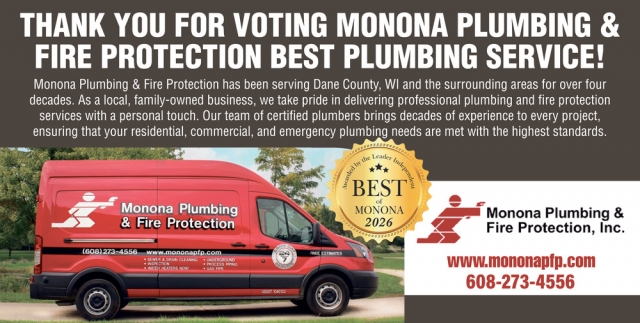Best Plumbing Service, Monona Plumbing & Fire Protection, Inc., Madison, WI