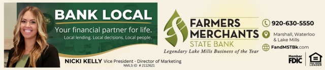 Your Financial Partner for Life, Farmers Merchants State Bank, Oconomowoc, WI