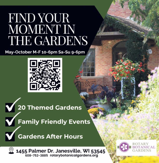Find Your Moment in the Gardens, Rotary Botanical Gardens, Janesville, WI