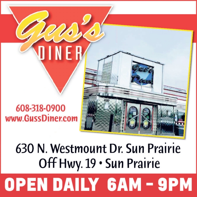 Open Daily, Gus's Diner, Verona, WI