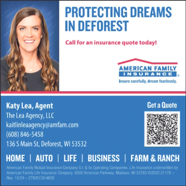Protecting Dreams in Deforest, American Family Ins - Kaitlin Lea Agency, Deforest, WI
