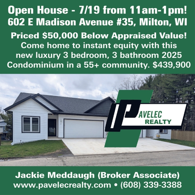 Open House, Jackie Meddaugh - Pavelec Realty