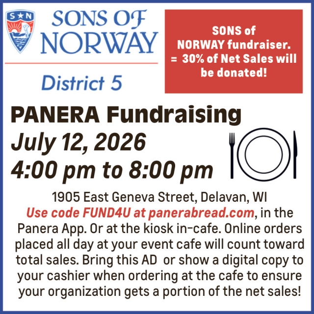 Sons of Norway Fundraiser, Sons of Norway District 5