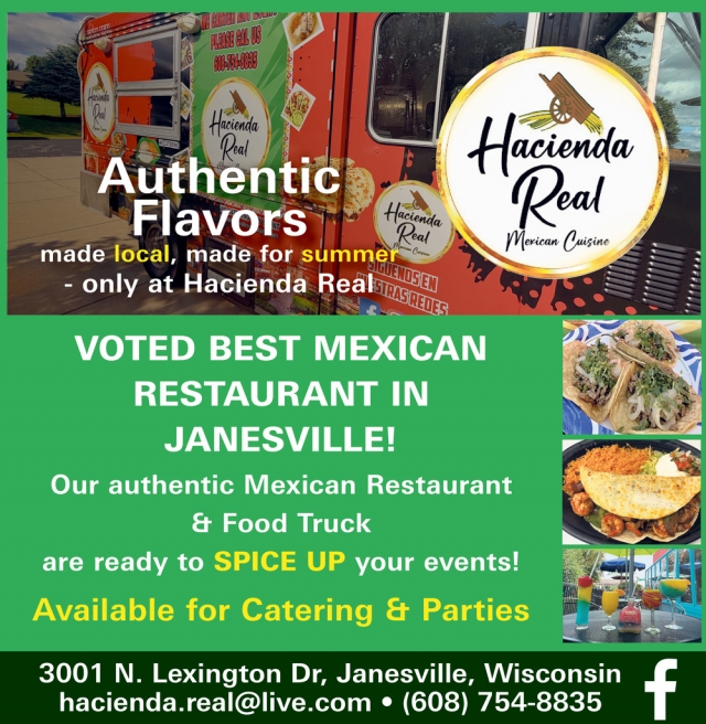 Authentic Flavors, Hacienda Real Mexican Restaurant, Janesville, WI
