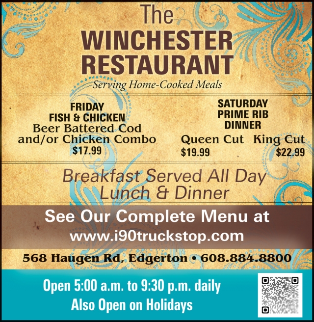 Friday Fish & Chicken, Winchester Family Restaurant, Edgerton, WI