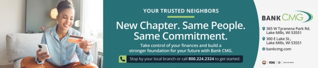 New Chapter. Same People. Same Commitment, Bank CMG