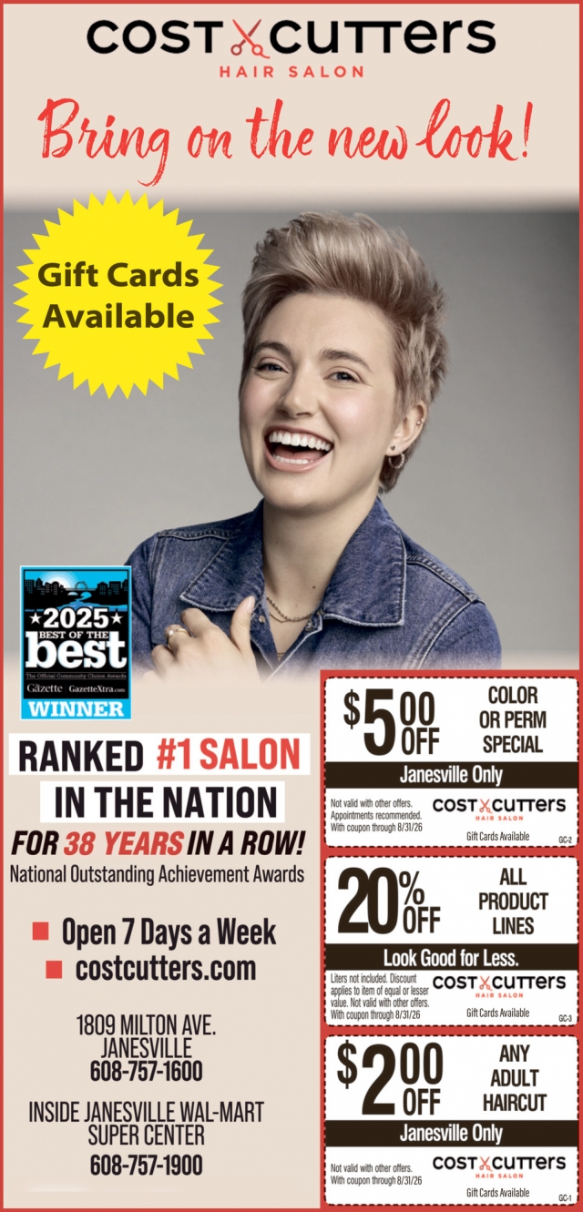 Bring On The New Look!, Cost Cutters , Janesville, WI