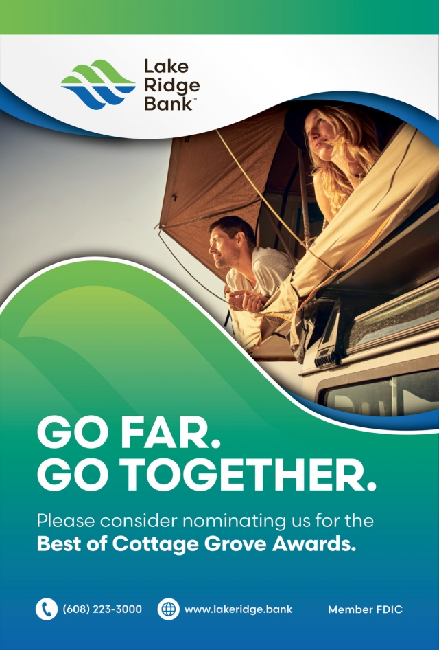 Please Nominate Us, Lake Ridge Bank, Madison, WI