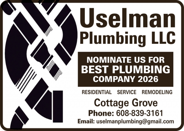 Nomibate Us, Uselman Plumbing LLC, Cottage Grove, WI