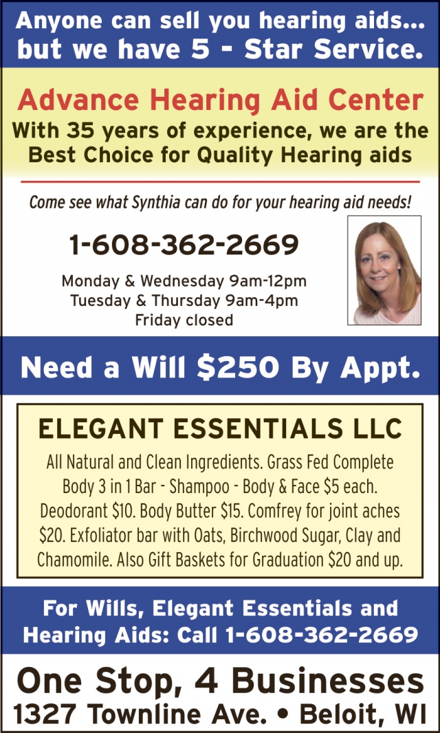 Come See What Synthia Can Do for Your Hearing Aid Needs!, Advance Hearing Aid Center, LLC