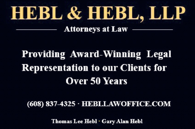 Providing Award-Winning Legal Representation to Our Clients, Hebl & Hebl LLP, Sun Prairie, WI