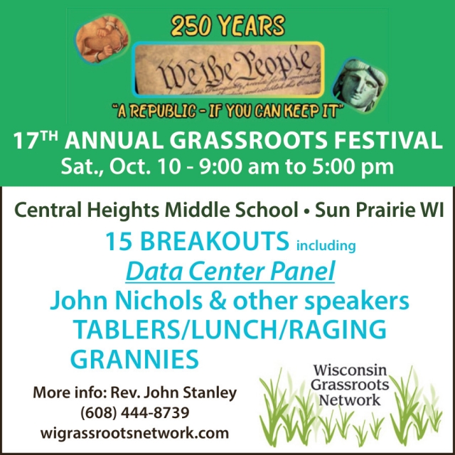 17th Annual Grassroots Festival, Wisconsin Grassroots Network