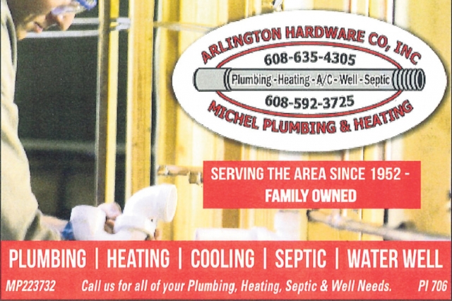 Plumbing & Heating Services, Arlington Hardware Co, Inc