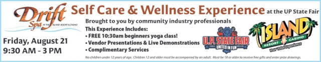 Self Care & Wellness Experience, Drift Spa, Harris, MI