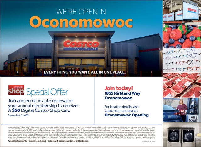 Special Offer, Costco Wholesale - Oconomowoc, Oconomowoc, WI