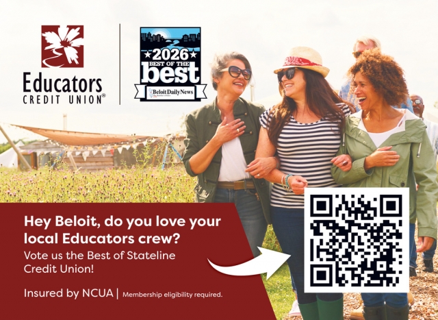 Vote us the Best of Stateline Credit Union!, Educators Credit Union, Kenosha, WI