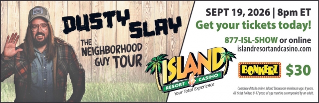The Neighborhood Guy Tour, Island Resort & Casino, Harris, MI