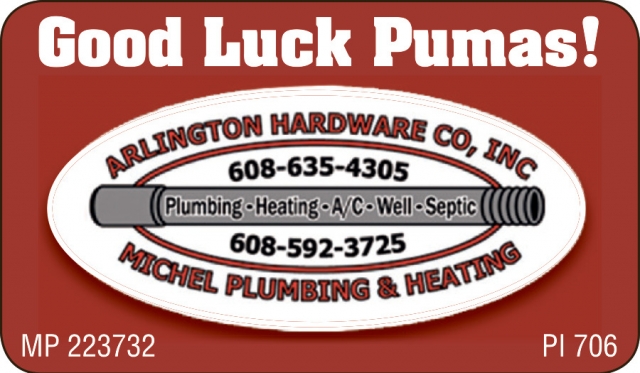 Good Luck Pumas!, Arlington Hardware Co, Inc