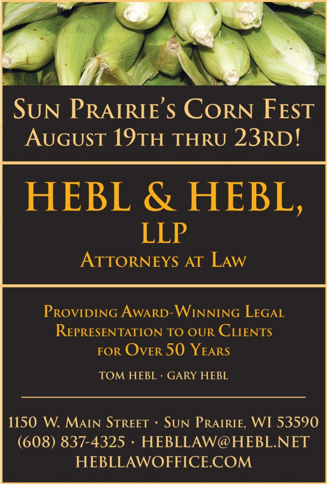 Providing Award-Winning Legal Representation to Our Clients, Hebl & Hebl LLP, Sun Prairie, WI