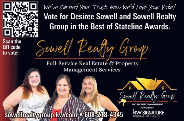 We've Earned Your Trust. Now we'd Love Your Vote!, Keller Williams Realty Signature - Sowell Realty Group
