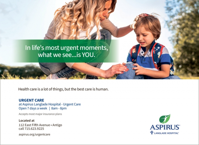 Urgent Care, Aspirus Health, Wausau, WI