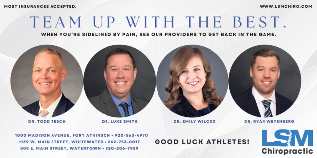 Team Up With The Best, LSM Chiropractic Clinic, Whitewater, WI