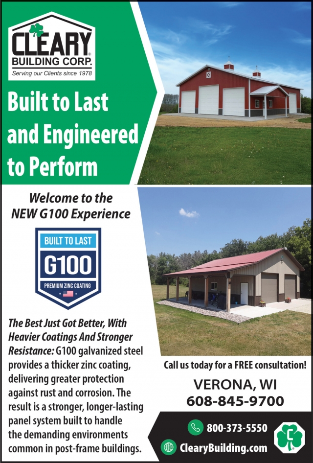 Built to Last and Engineered to Perform, Cleary Building Corp.