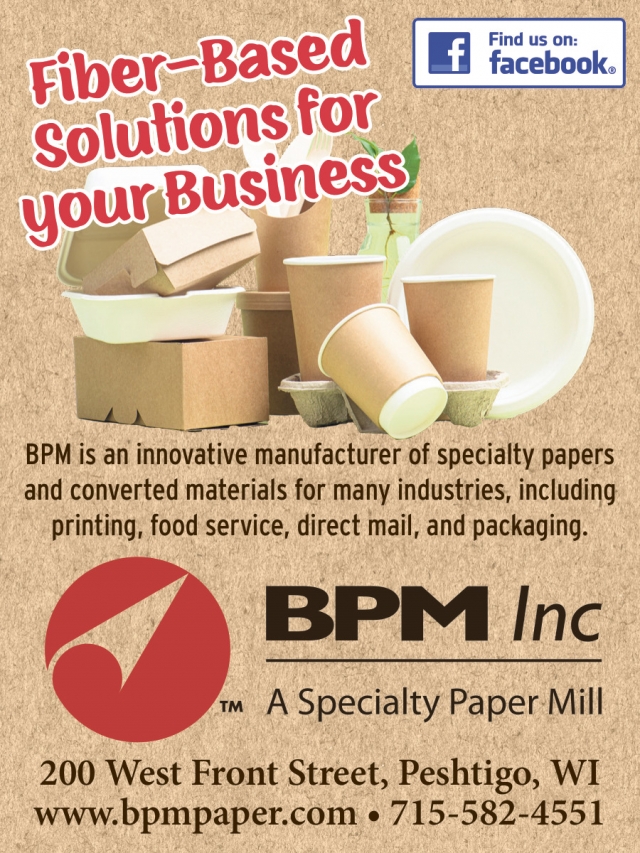 A Specialty Paper Mill, BPM Inc, Peshtigo, WI