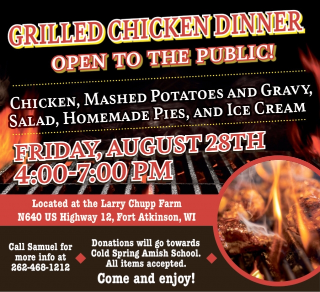 Grilled Chicken Dinner, Grilled Chicken Dinner (August 28, 2026)