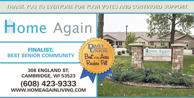 Thank You For Your Votes, Home Again, Sun Prairie, WI