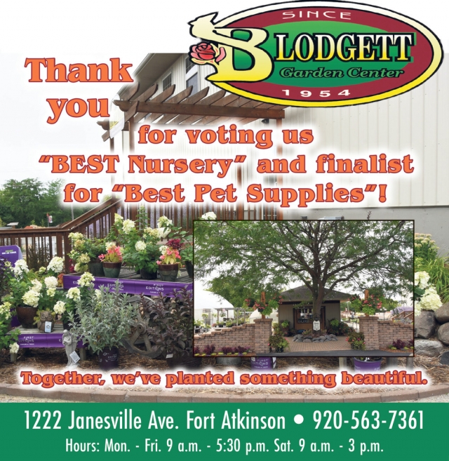 Best Nursery, Blodgett Pet & Garden Center, Fort Atkinson, WI