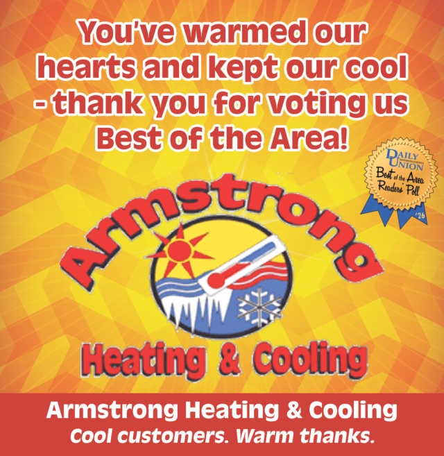 Cool Customers. Warm Thanks., Armstrong Heating & Cooling, Ft Atkinson, WI