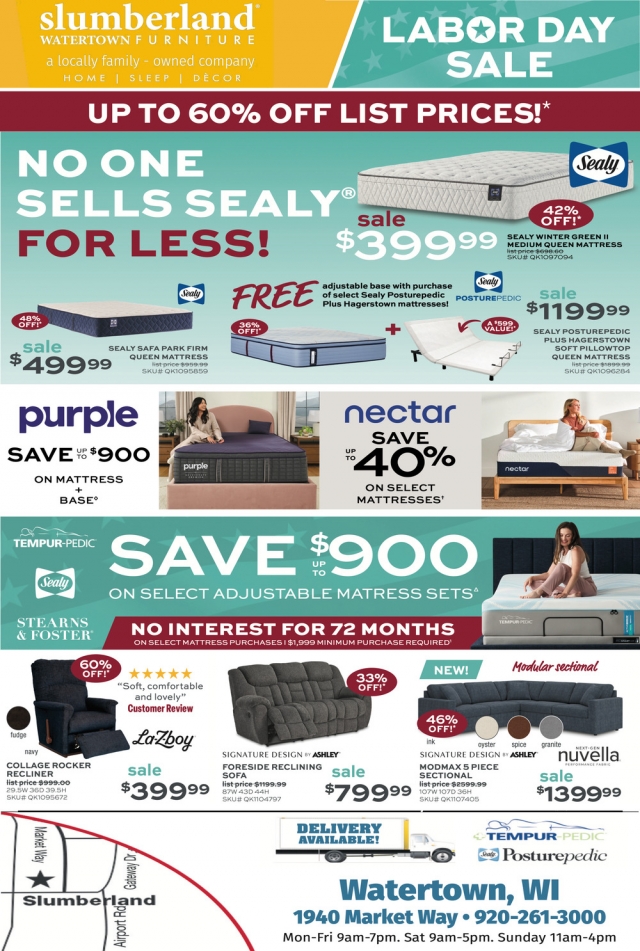 Labor Day Sale, Slumberland Furniture - Watertown, Watertown, WI