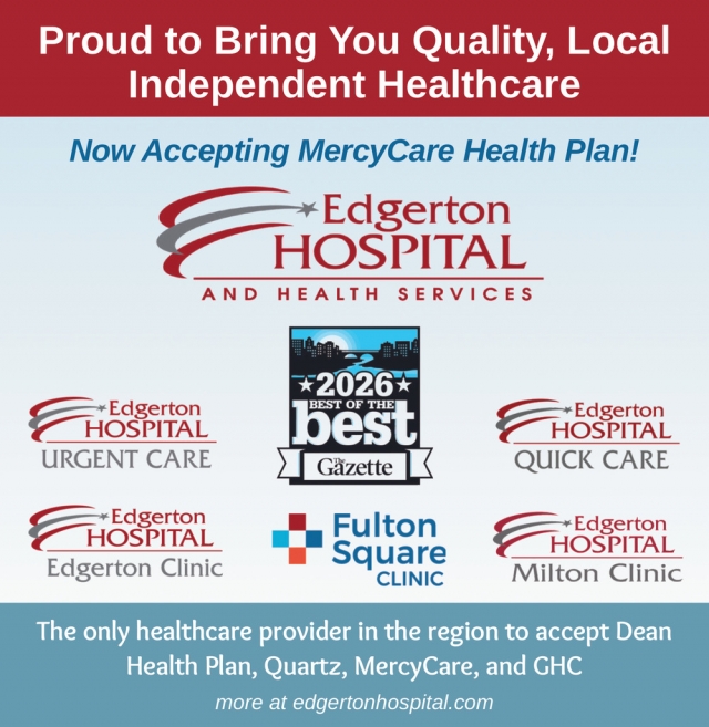 Now Accepting MercyCare Health Plan!, Edgerton Hospital & Health Services