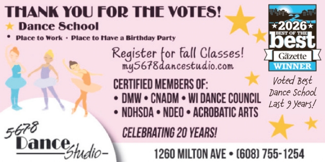 Dance School, 5678 Dance Studio, Janesville, WI