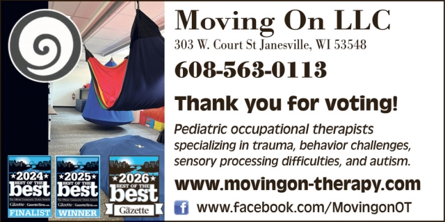 Pediatric Occupational Therapists, Moving On LLC, Janesville, WI