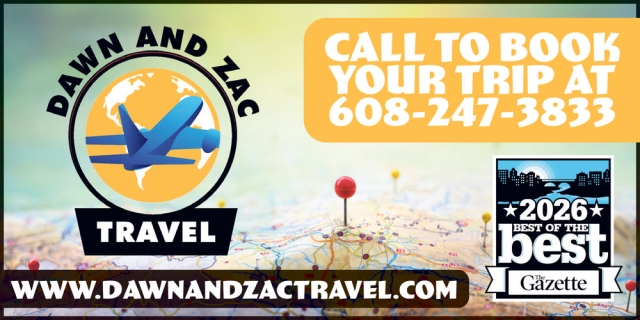 Call To Book Your Trip, Dawn and Zac Travel, Janesville, WI