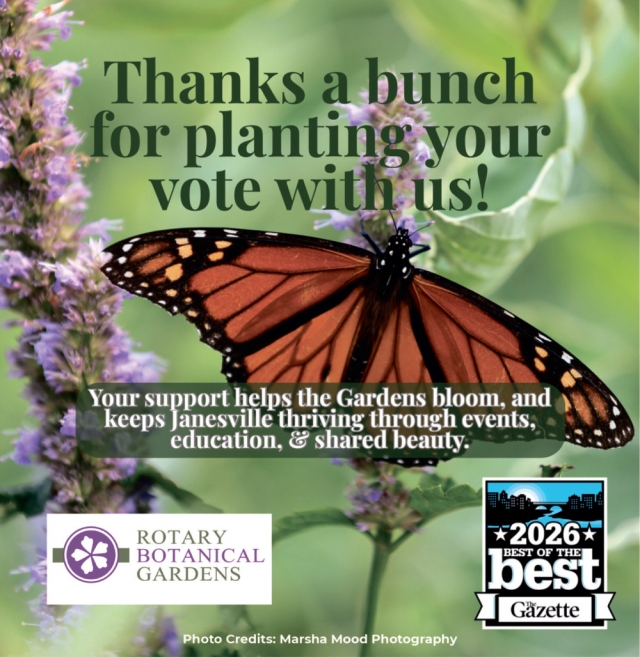Thanks A Bunch For Planting Your Vote With Us!, Rotary Botanical Gardens, Janesville, WI