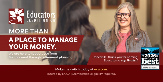 Vote us the Best of Stateline Credit Union!, Educators Credit Union, Kenosha, WI